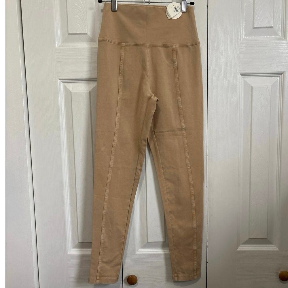 Aerie Offline NWT distressed tan 7/8 OG High Rise leggings medium